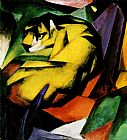 Franz Marc Canvas Paintings - Tiger